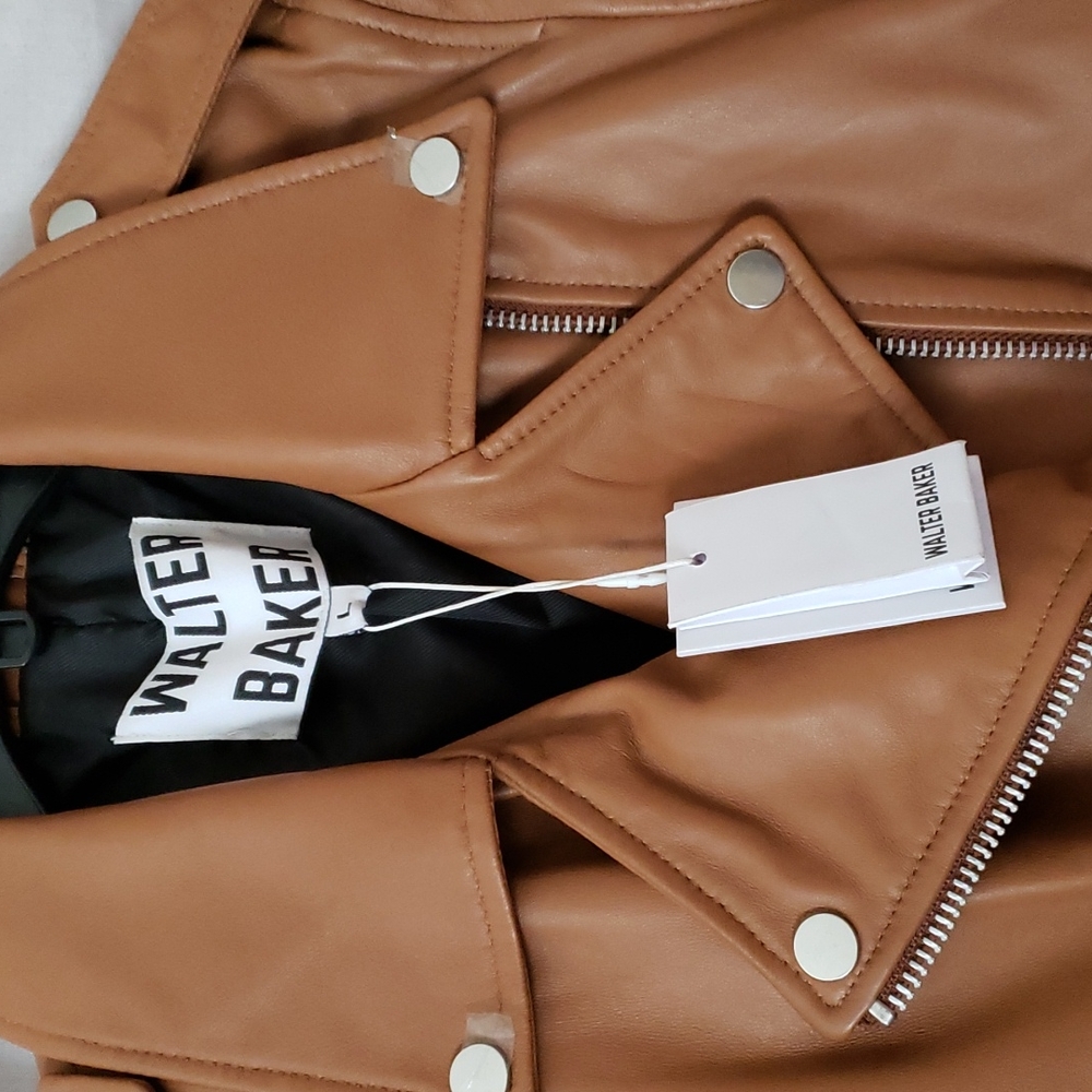 NEW Walter Baker Allison Leather Moto Jacket - Picture 3 of 12
